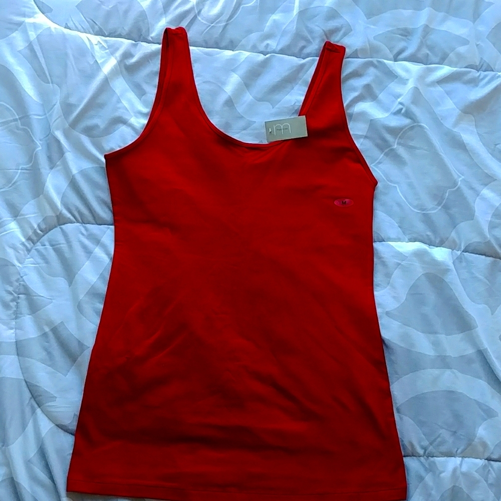 Red tank top